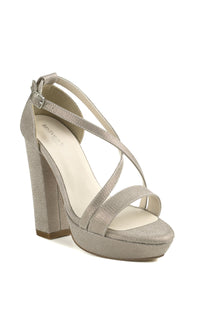 Chloe Champagne Shimmer Prom Shoes: Touch Ups 4648