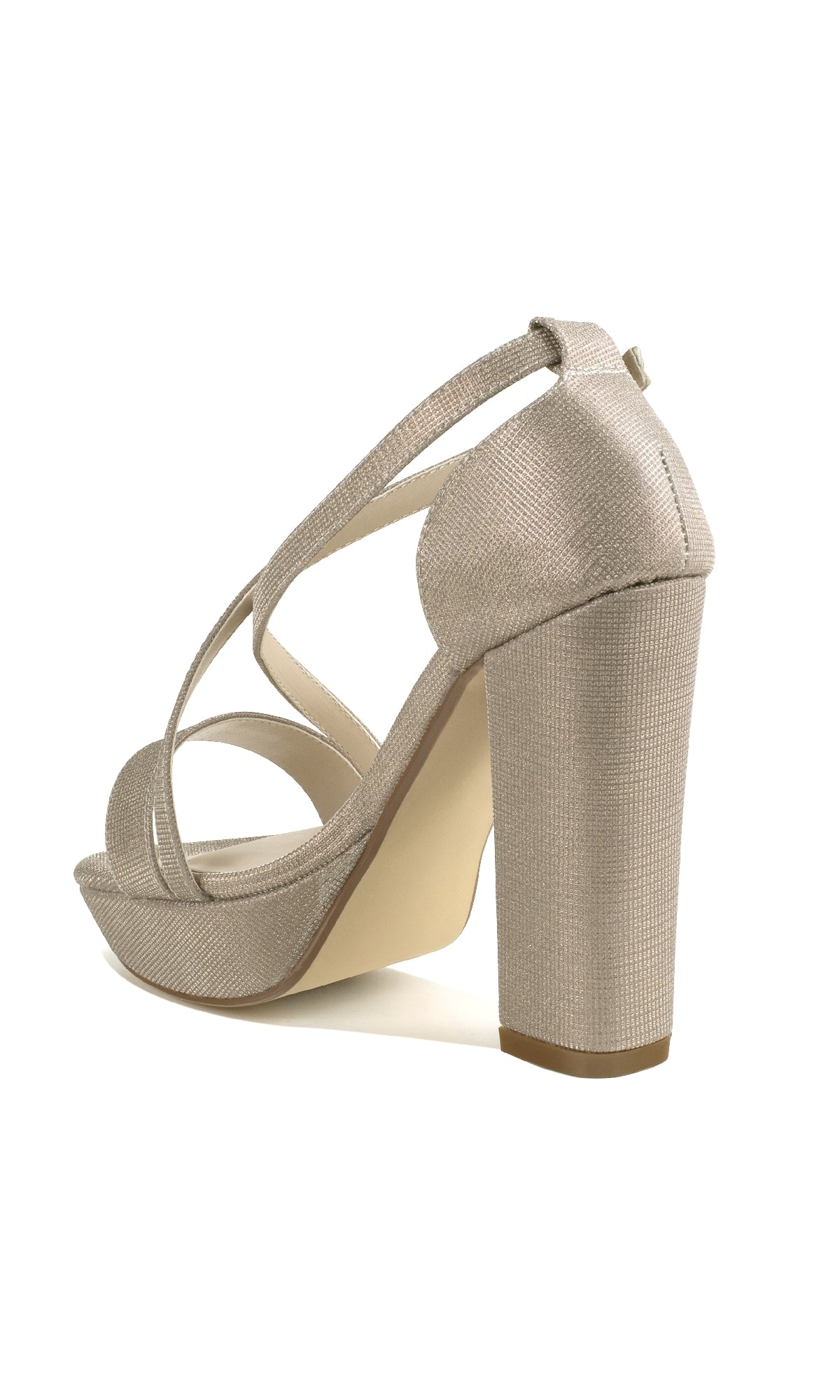 Chloe Champagne Shimmer Prom Shoes: Touch Ups 4648