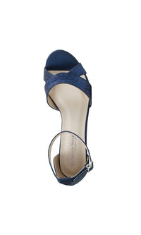 Clementine Navy Blue Glitter Prom Shoes: Touch Ups 4616