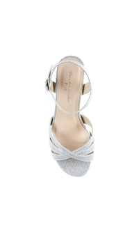 Colette Sparkly Silver Prom Shoes: Paradox London P1801