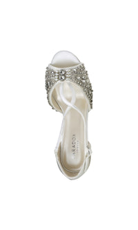 Elin Ivory Satin Prom Shoes: Paradox London P2204