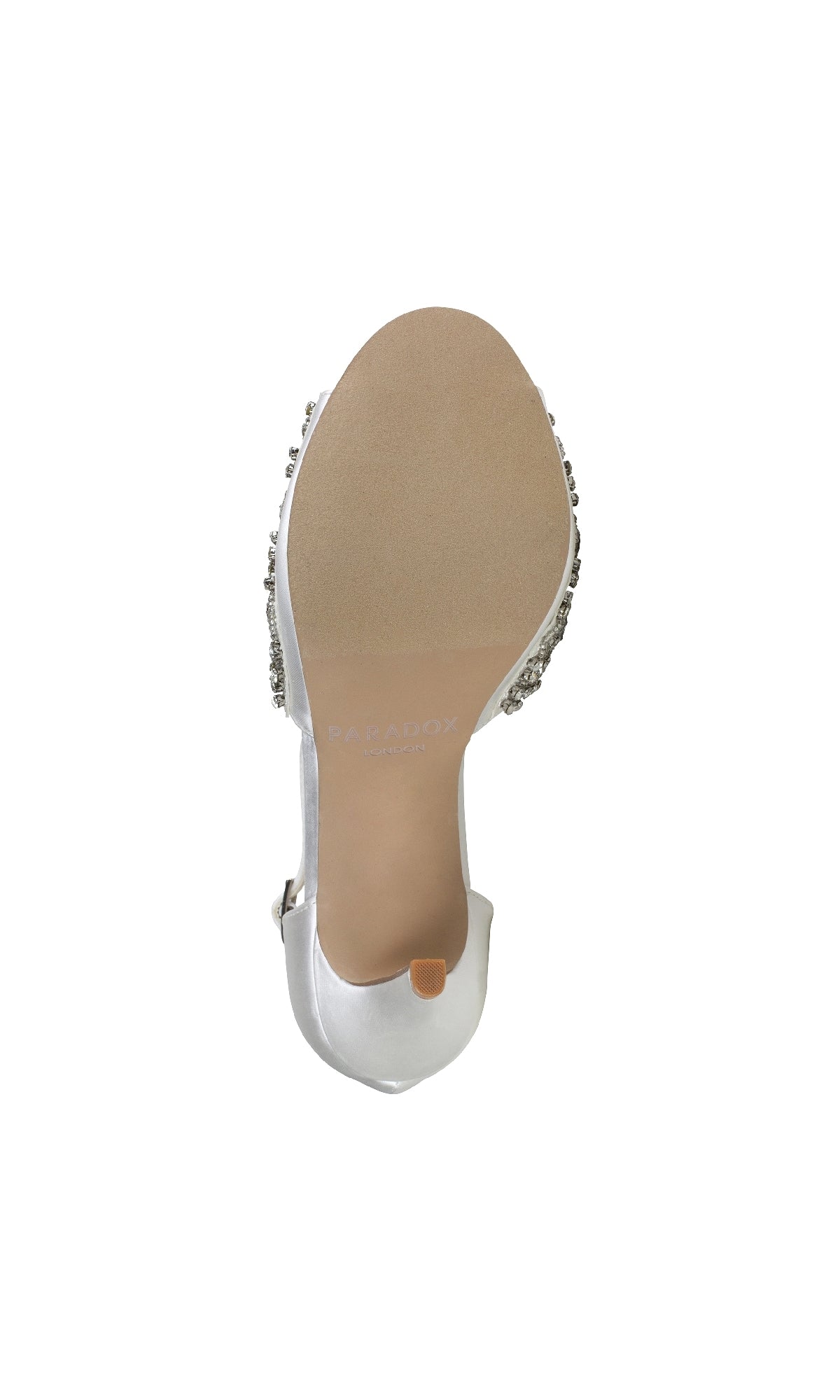 Elin Ivory Satin Prom Shoes: Paradox London P2204