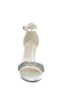 Enya Ivory Satin Prom Shoes: Paradox London P2203