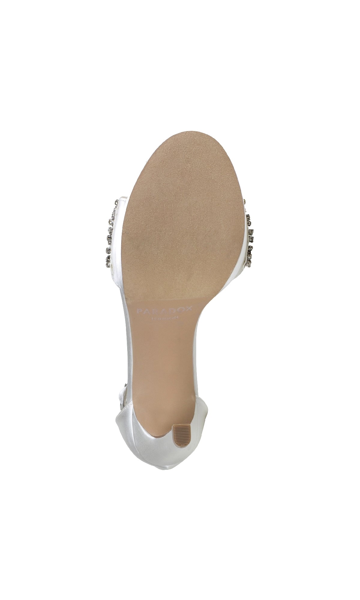 Enya Ivory Satin Prom Shoes: Paradox London P2203