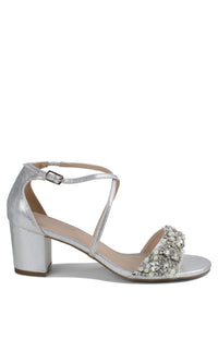 Evangeline Silver Prom Shoes: Paradox London P2201