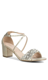 Evangeline Champagne Prom Shoes: Paradox London P2202