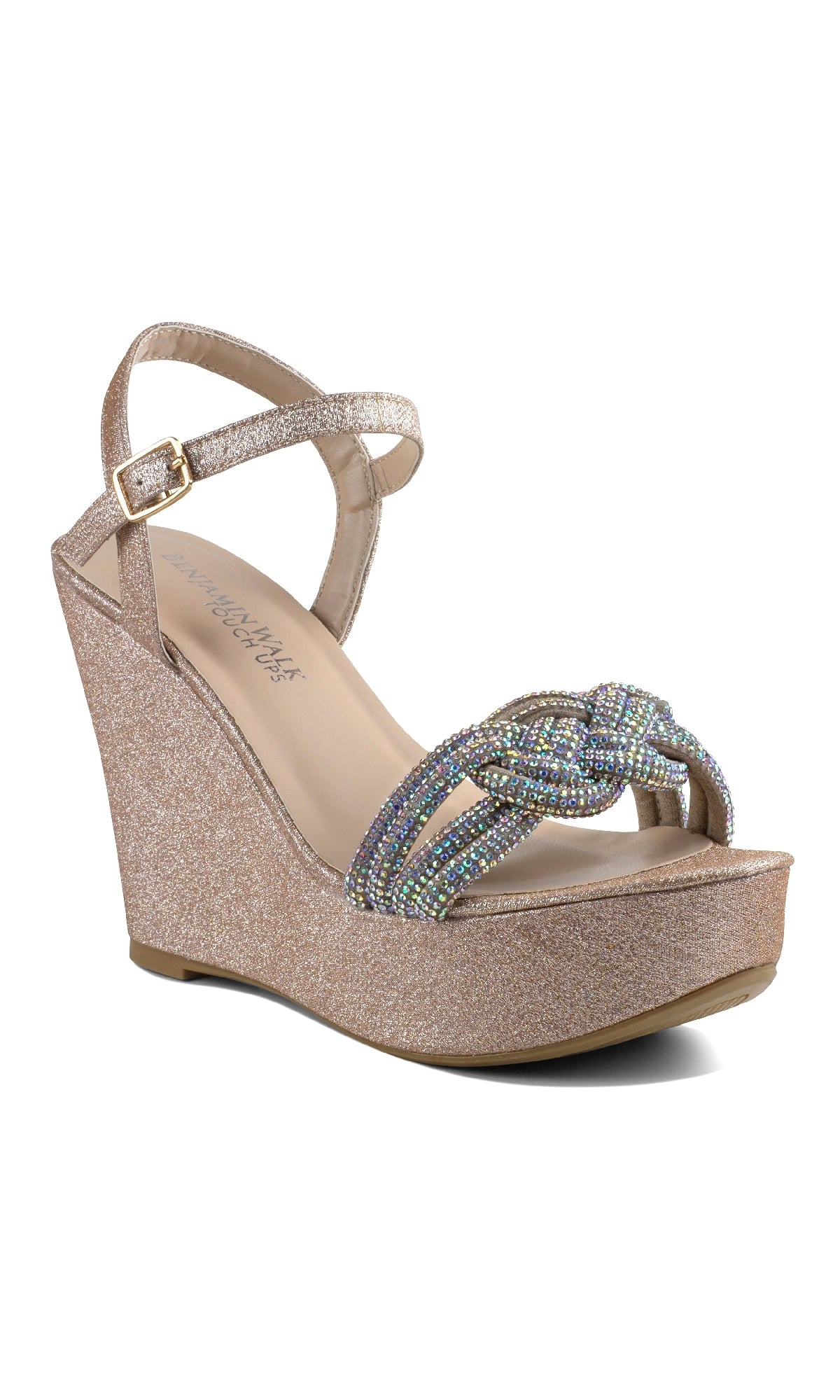 Gemini Champagne Glitter Prom Shoes: Touch Ups 4650