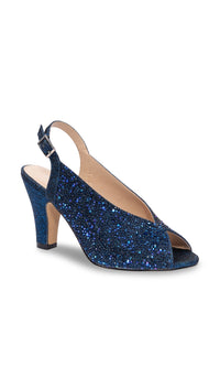 Glory Navy Blue Prom Shoes: Paradox London P2302