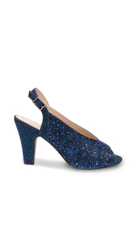 Glory Navy Blue Prom Shoes: Paradox London P2302