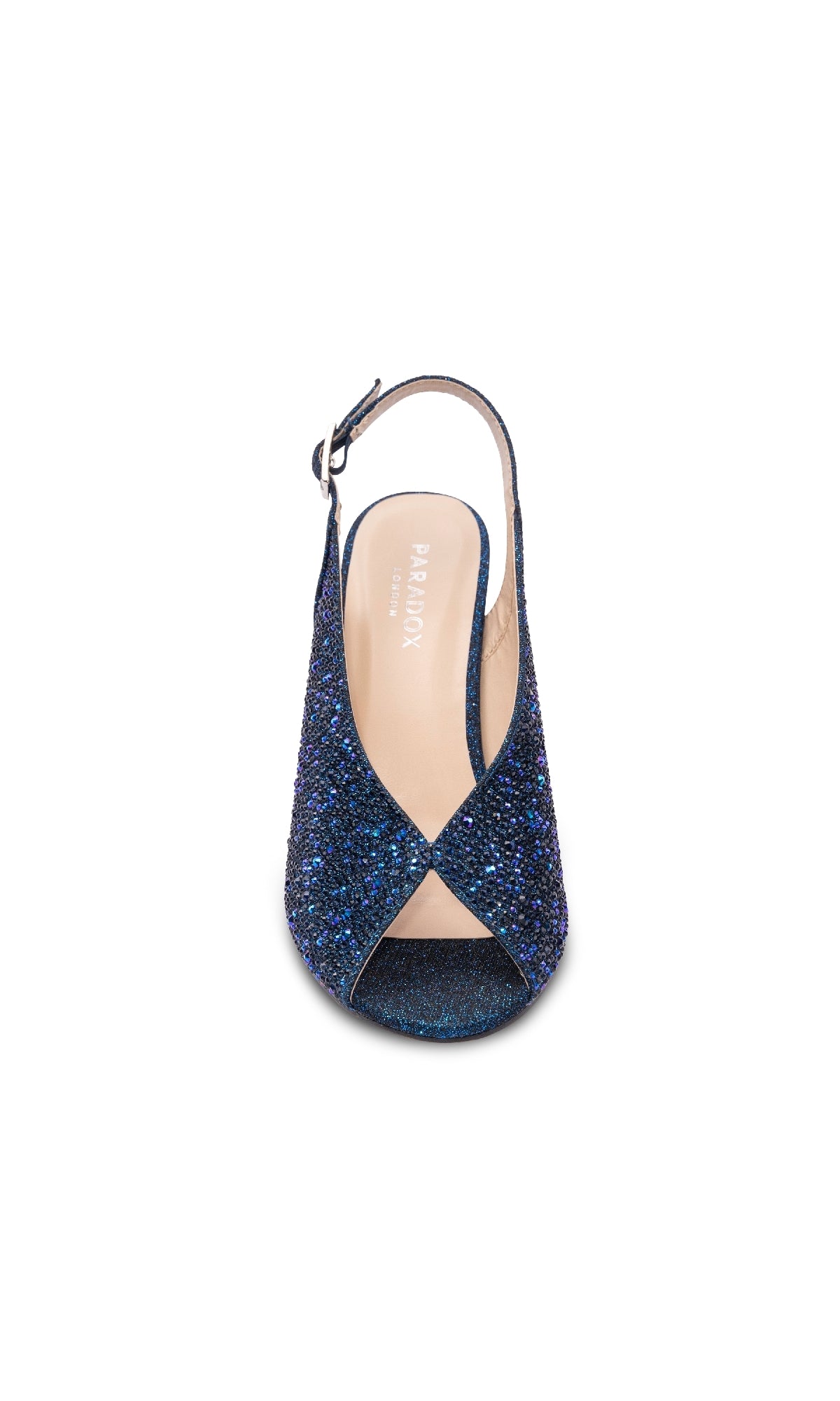 Glory Navy Blue Prom Shoes: Paradox London P2302