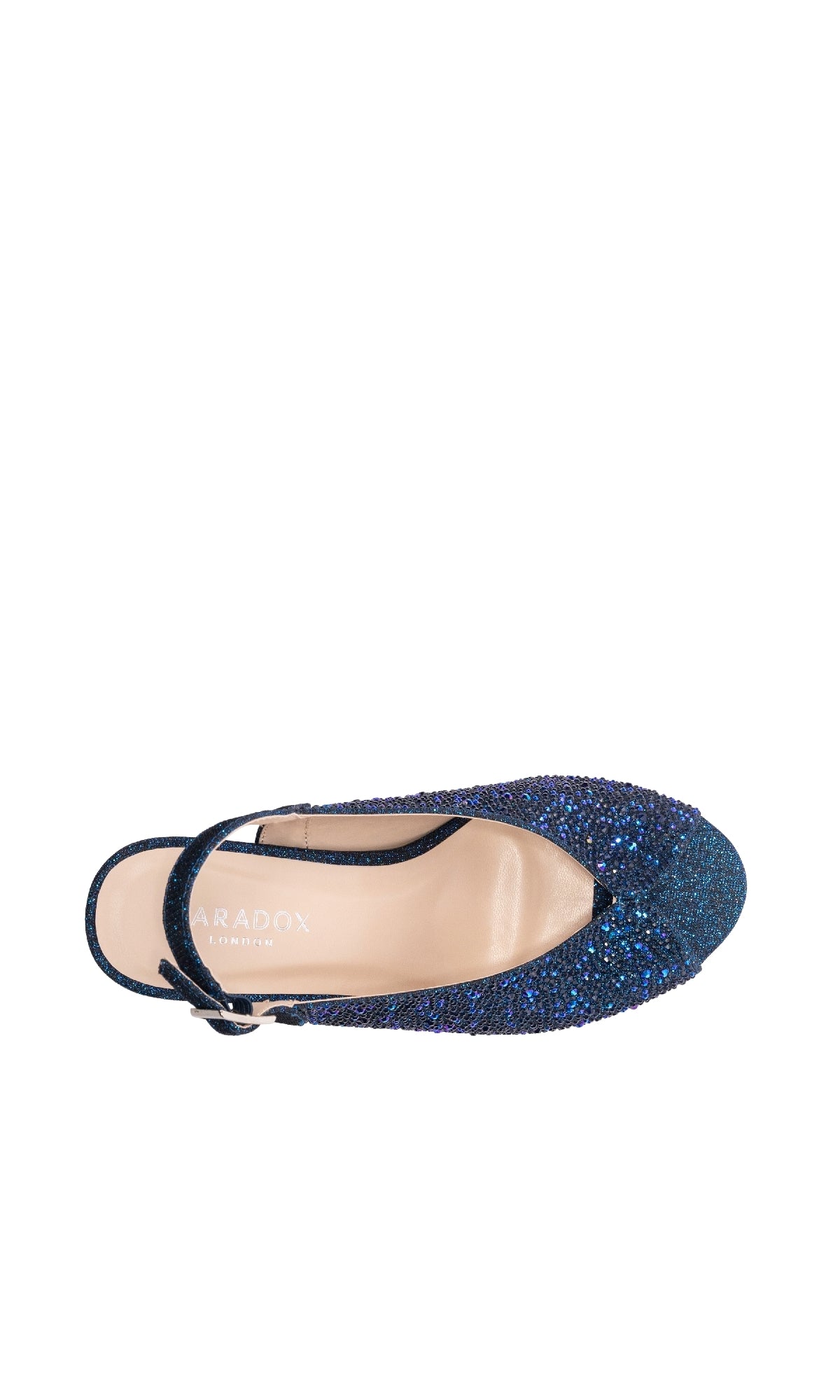 Glory Navy Blue Prom Shoes: Paradox London P2302