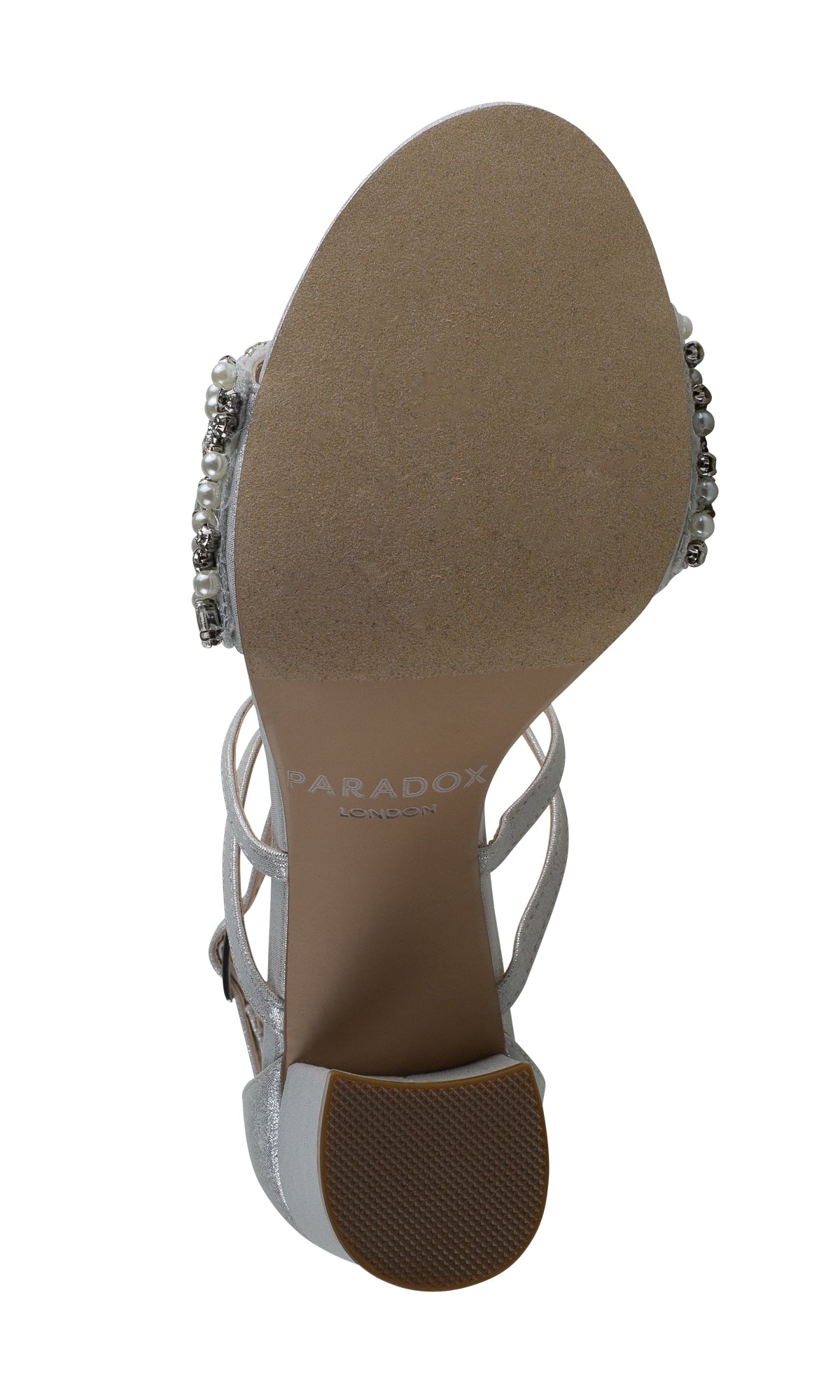 Hira Silver Shimmer Prom Shoes: Paradox London P2101