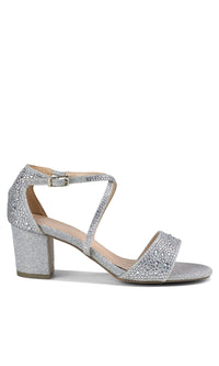 Ines Silver Prom Shoes : Paradox London P2211