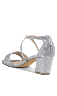 Ines Silver Prom Shoes : Paradox London P2211