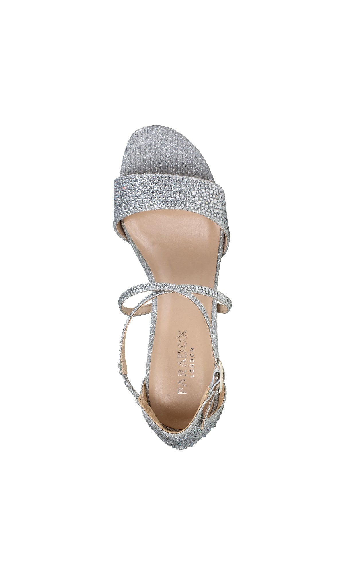 Ines Silver Prom Shoes : Paradox London P2211