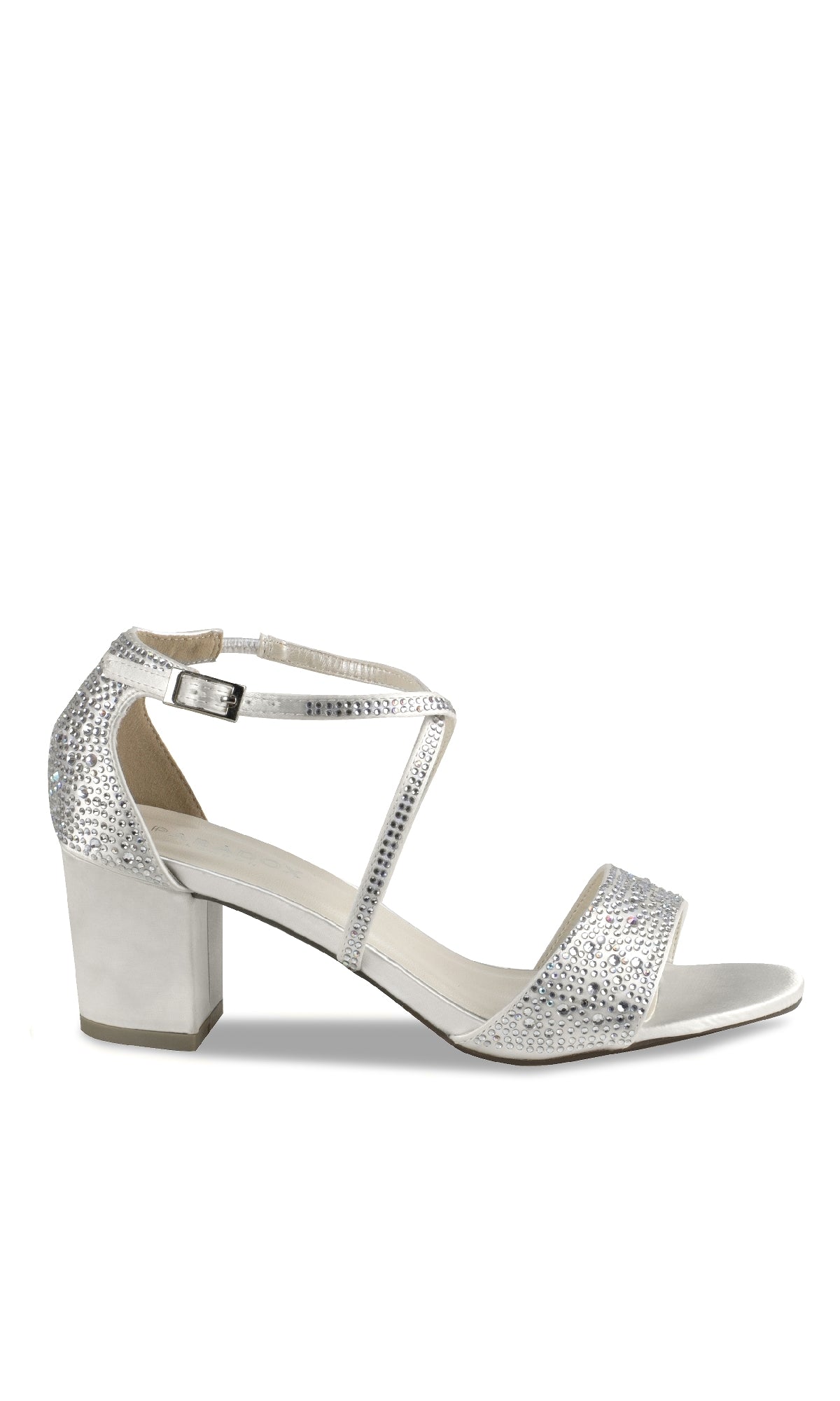 Ines Ivory Satin Prom Shoes: Paradox London P2224