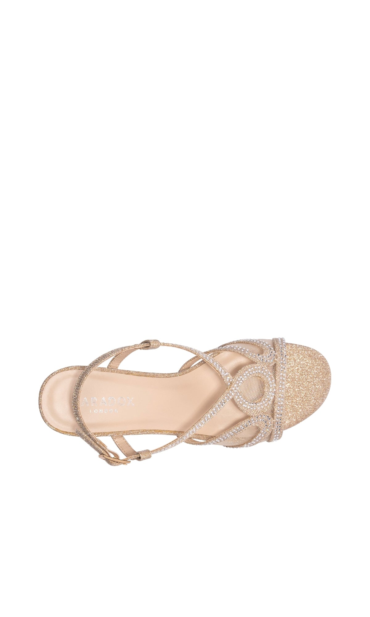 Ingrid Champagne Prom Shoes: Paradox London P2304