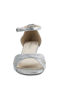 Iris Silver Wedge Prom Shoes: Touch Ups 4626