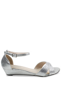 Iris Silver Wedge Prom Shoes: Touch Ups 4626