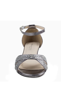 Iris Pewter Beaded Wedge Prom Shoes: Touch Ups 4628