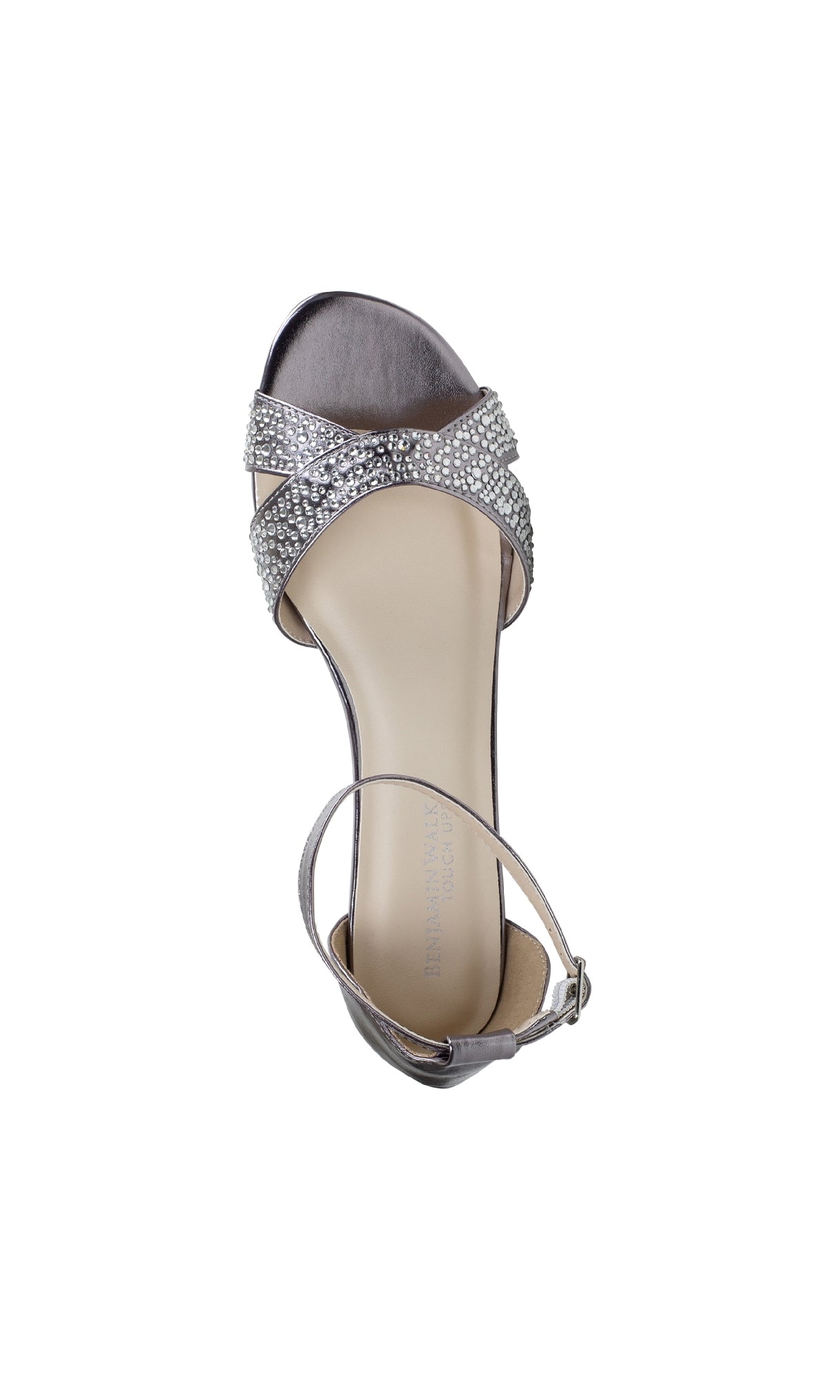 Iris Pewter Beaded Wedge Prom Shoes: Touch Ups 4628