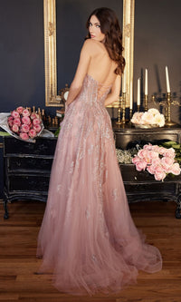 Strapless Sweetheart Long Prom Ball Gown J852