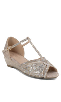 Janelle Champagne Prom Shoes: Paradox London P2209