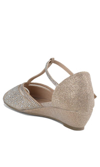 Janelle Champagne Prom Shoes: Paradox London P2209