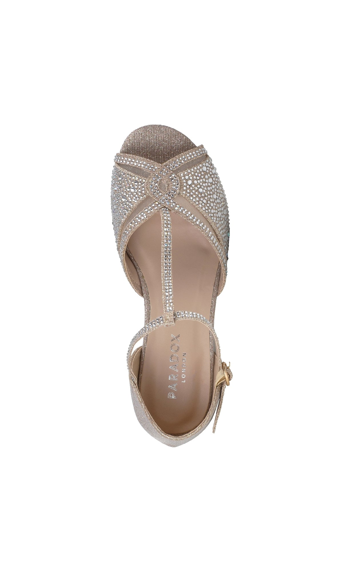 Janelle Champagne Prom Shoes: Paradox London P2209