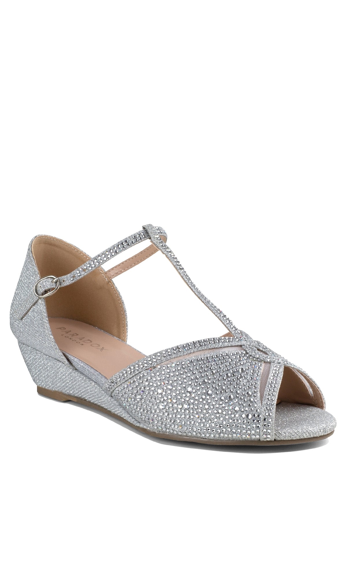 Janelle Silver Prom Shoes: Paradox London P2210