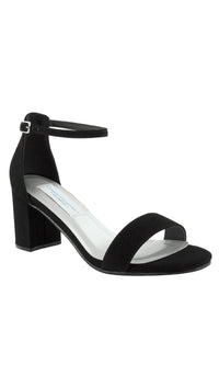 January Black Suede Prom Shoes: Dyeables 4369