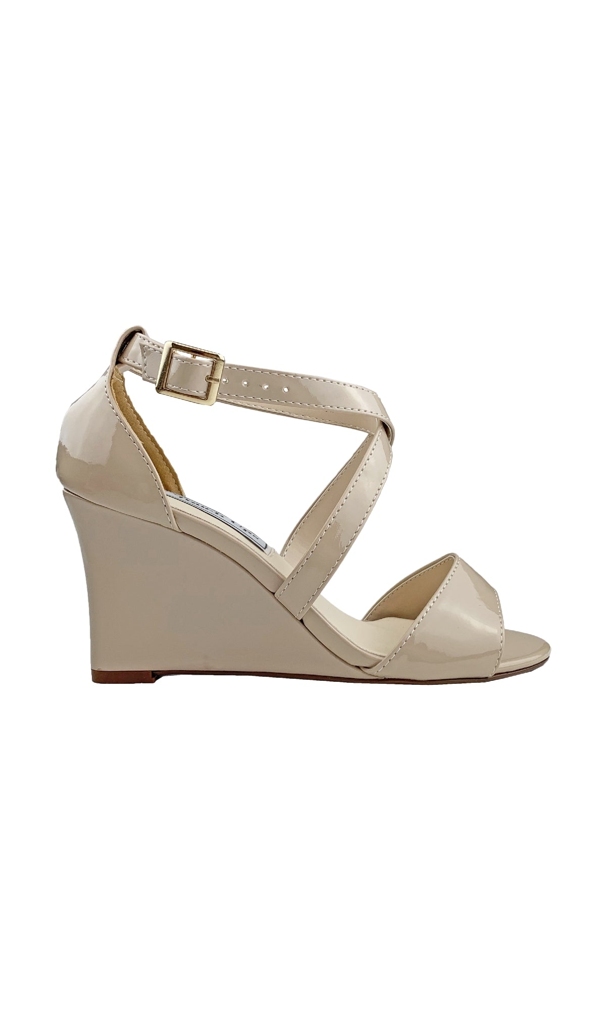 Jenna Nude Wedge Prom Shoes: Touch Ups 4179