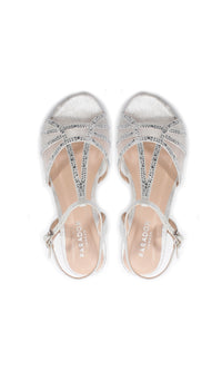 Jilly Silver Prom Shoes: Paradox London P2001