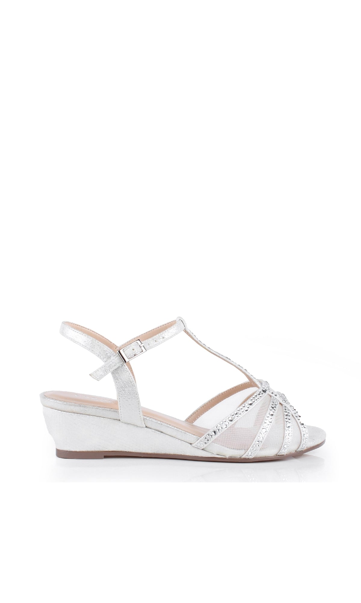 Jilly Silver Prom Shoes: Paradox London P2001