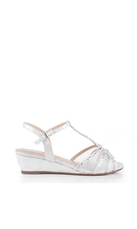 Jilly Silver Prom Shoes: Paradox London P2001