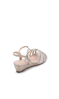 Jilly Champagne Shimmer Prom Shoes: Paradox London P2002