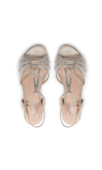 Jilly Champagne Shimmer Prom Shoes: Paradox London P2002