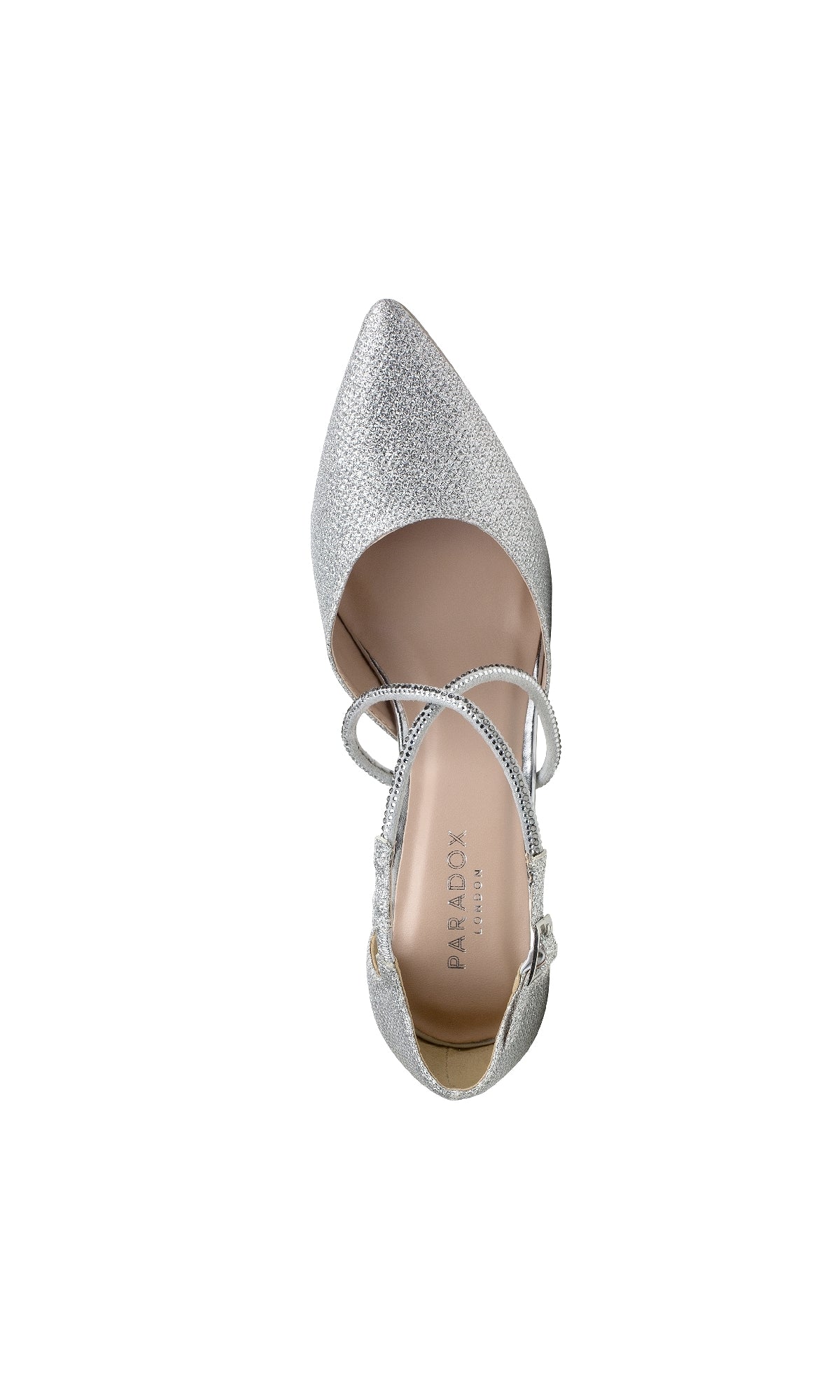 Kennedy Silver Prom Shoes: Paradox London P2237