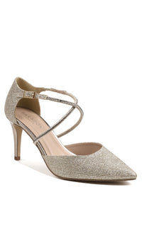 Kennedy Champagne Prom Shoes: Paradox London P2238