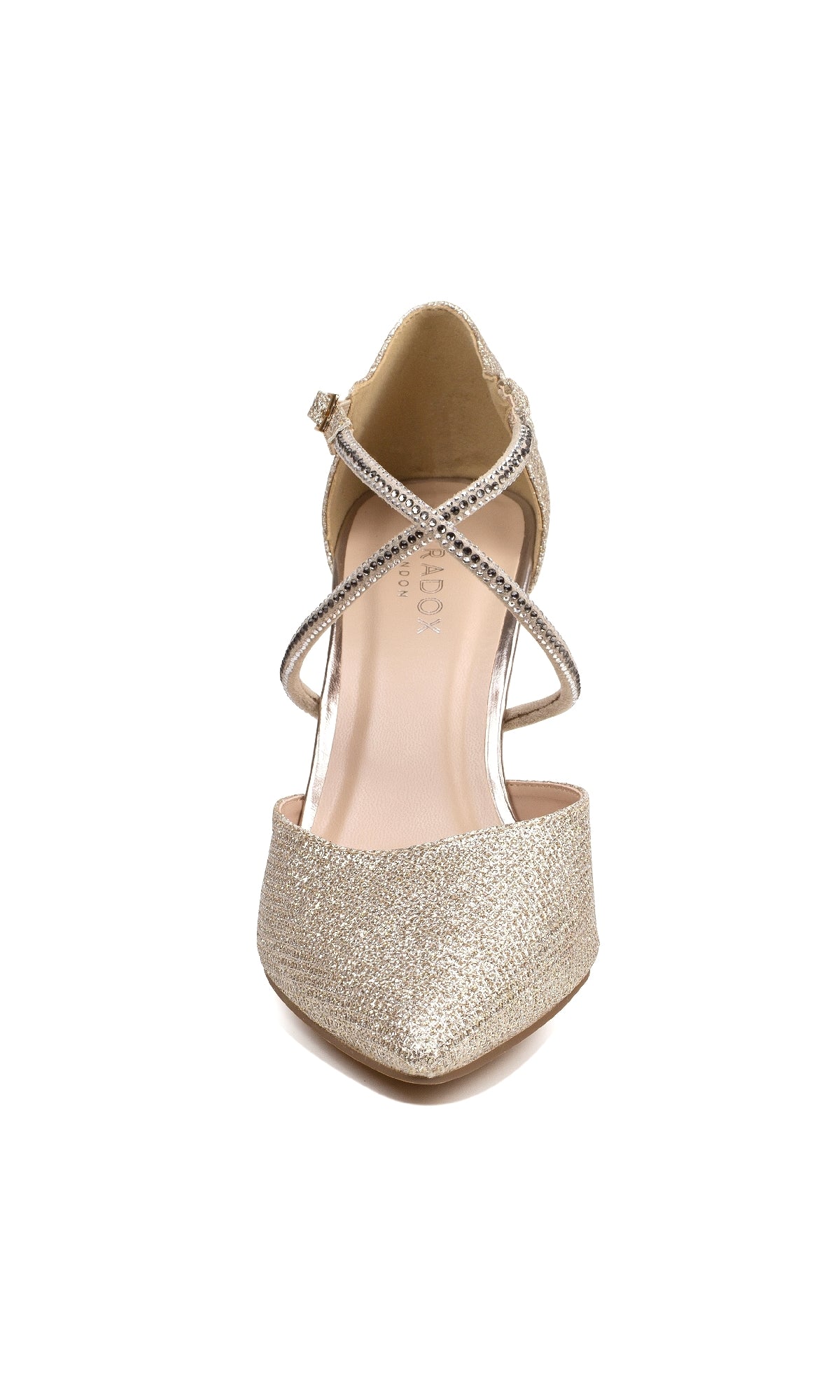 Kennedy Champagne Prom Shoes: Paradox London P2238