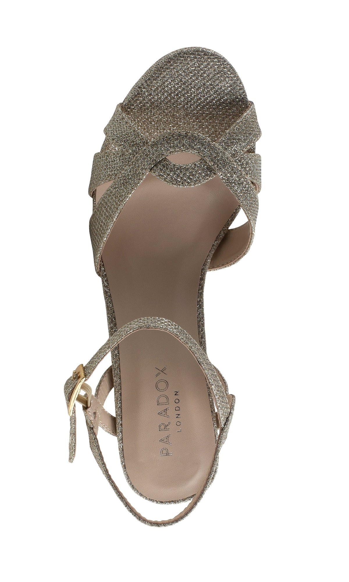 Kitty Champagne Prom Shoes: Paradox London P2106