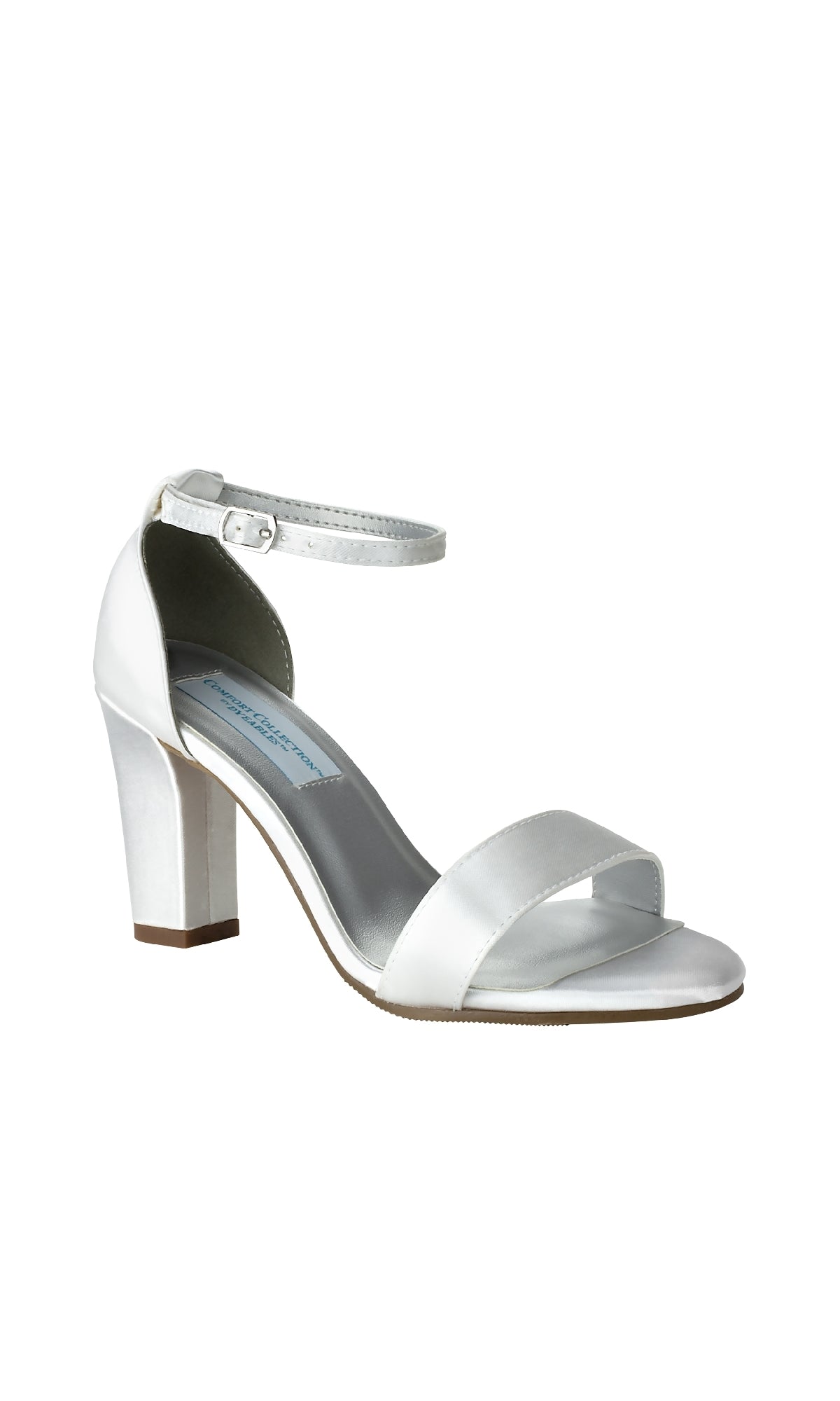 Maddox White Satin Prom Shoes: Dyeables 58217