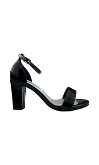 Maddox Block-Heel Black Prom Shoes: Dyeables 58317