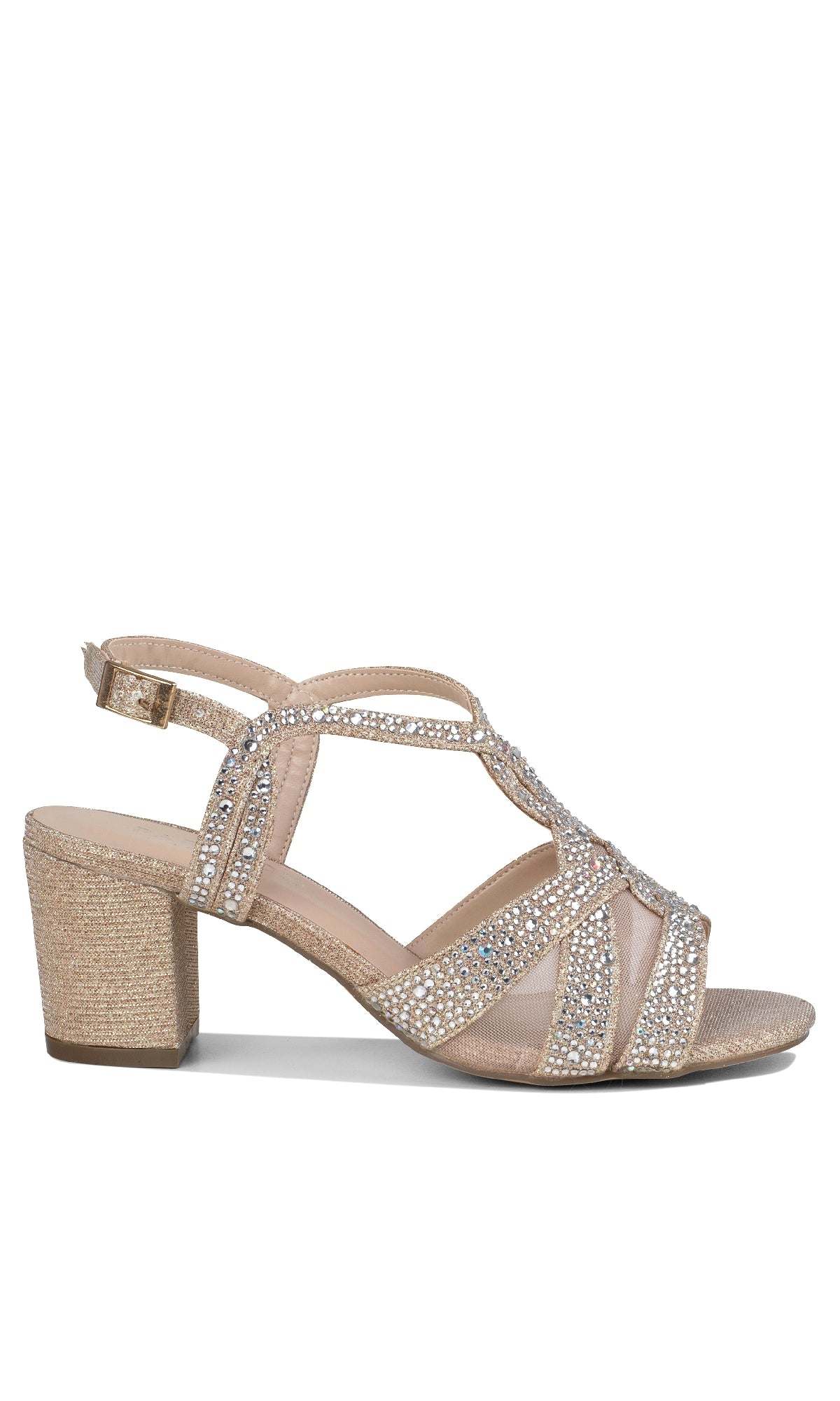 Nadia Champagne Prom Shoes: Paradox London P2207