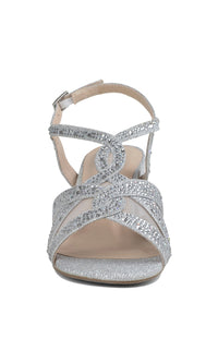 Nadia Silver Prom Shoes: Paradox London P2208