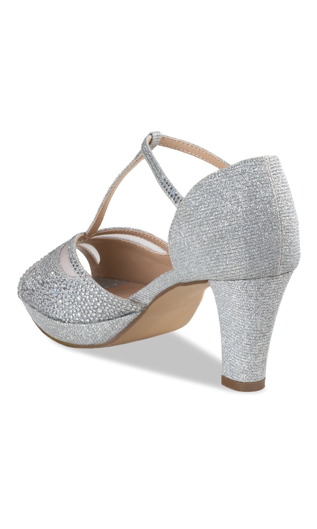 Nora Silver Shimmer Prom Shoes: Paradox London P2226