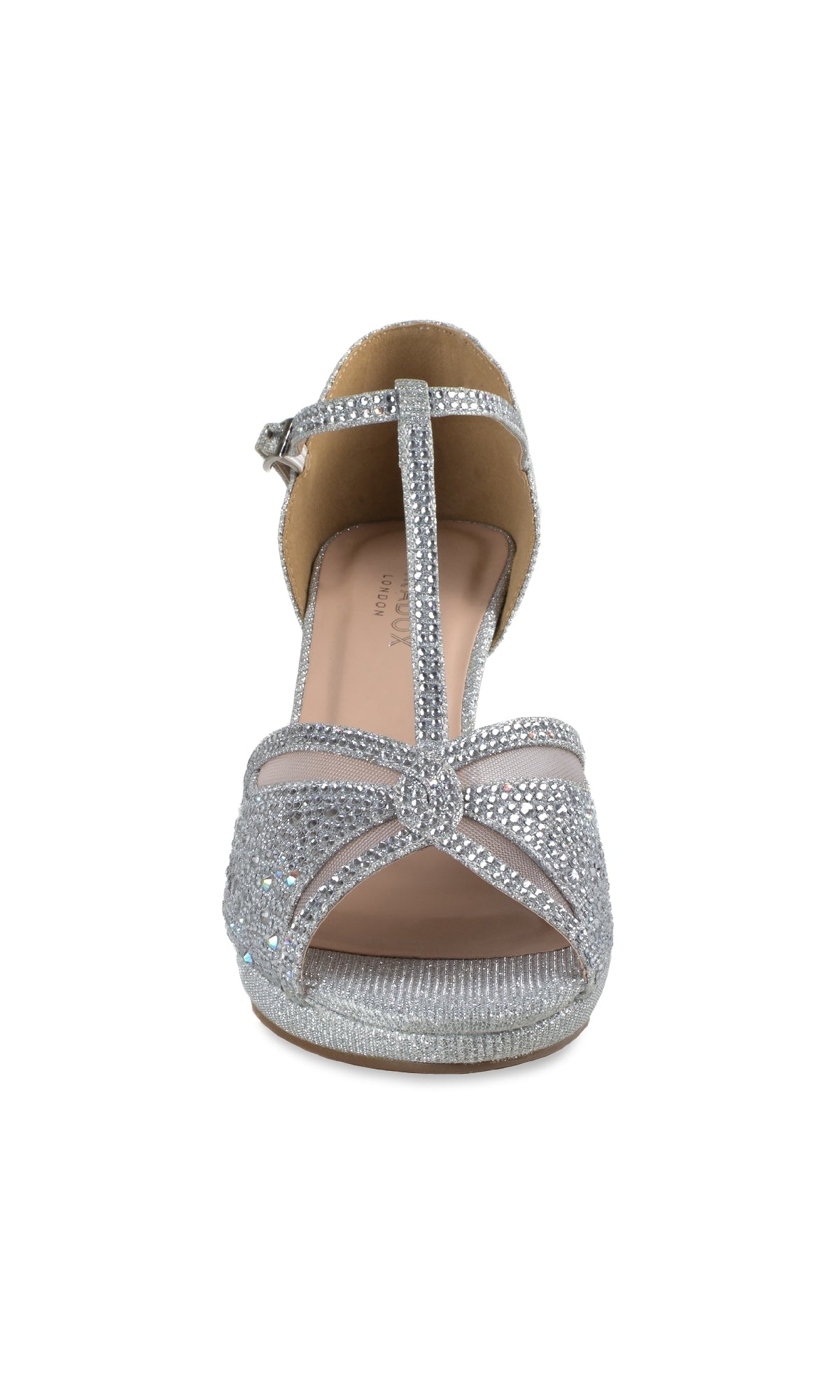 Nora Silver Shimmer Prom Shoes: Paradox London P2226