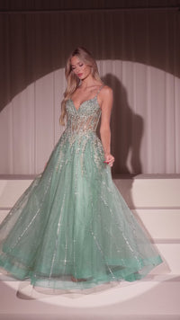 Long Prom Dress: Ladivine CD786