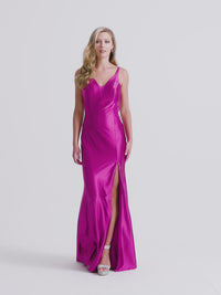 Sheer-Sides Faviana Slinky Long Prom Dress 11008