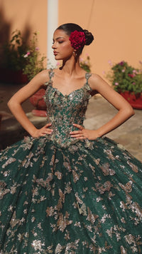 Amarra 54260 Corset Quinceañera Dress with Cloak